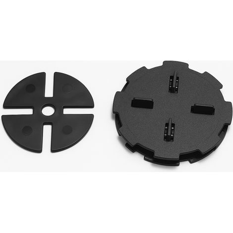 Plot réglable 10-15 mm dalle et carrelage avec cale anti-bruit 97 mm - Coloris - Noir