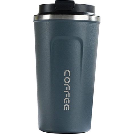Kaffeebecher to go Thermobecher Edelstahl Auslaufsicher Blau 510ml (1/5)