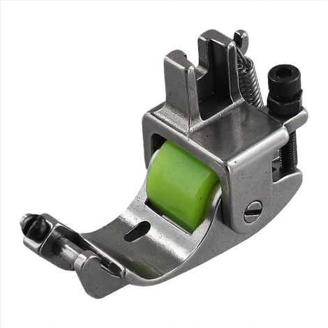 Pied presseur rouleau pour machine à coudre, accessoire de couture universel, patte déroulante en métal, outil de repassage à coudre, remplacement pièce, usage professionnel et domestique (1/5)