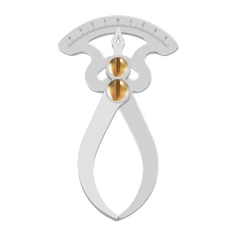 Calibro di spessore in acciaio inox, calibro di spessore per incastri a tenone e mortasa nel legno, calibro per diametro interno, righello di conversione, strumento di misurazione, scala metrica, 1 pe (1/5)
