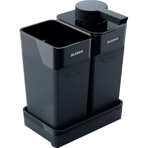 Distributeur de Liquide Vaisselle - Distributeur de Savon pour évier de Cuisine - Capacité de 200 ML - Liquide Vaisselle, Savon, détergent - Récipient de Nettoyage pour ustensiles et bac (1/5)