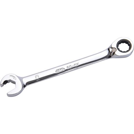 Clé à cliquet mixte SAM, Ouverture 19mm, Long. 246 mm ( Prix pour 1 ) (1/2)