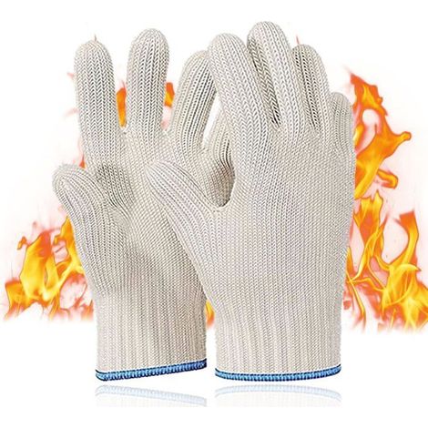 Gants Anti Chaleur - NOBRAND - 2PCS - Coton Tricoté Épais - Résistant à la Chaleur - Cuisine (1/5)