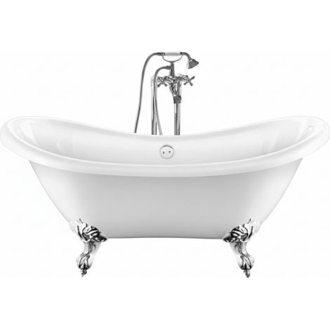 Freistehende Badewanne DARLINGTON Adlerfüße CHROM 175