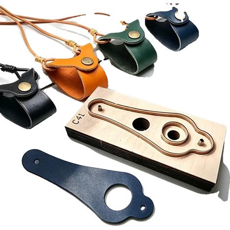 Stanzform für Leder, strapazierfähiges Leder, 11,4 x 7,6 cm, geeignet für DIY-Lederwaren, präzise Schnitte für professionelle Ergebnisse, chemikalienfreie Herstellung (1/5)