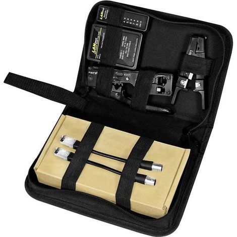 LogiLink WZ0070 kit di strumenti neri per cablaggio di rete