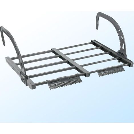 Séchoir à Linge 32-55cm Séchoir Suspendu Séchoir Radiateur Pliable Etendoir à Linge Pliable en Acier Carbone Séchoir Express Etendoir Radiateur Pliable Etendoir pour Balcon Seche Serviette