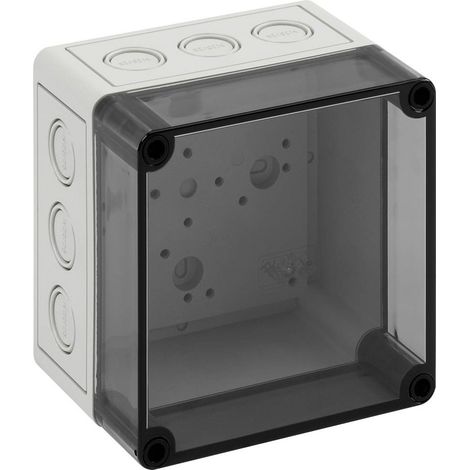 Spelsberg TK PS 1313-10-tm Contenitore da installazione 130 x 130 x 99 Policarbonato, Polistirolo EPS Grigio (RAL 7035) (1/4)