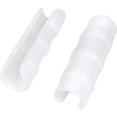 Sollbry Lot de 20 clips de fixation pour tige de serre en film plastique blanc 22 mm (1/3)