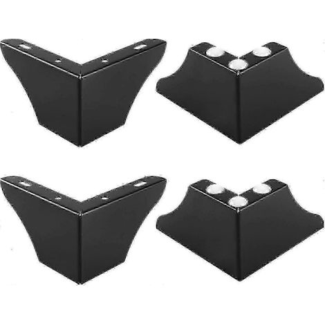 Ensemble de pieds de meubles en métal de 7,6 cm (4 pieds de meubles robustes, design minimaliste, pieds de canapé) (1/5)