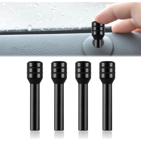 Türverriegelungsstifte aus Aluminium, Autotürknöpfe, Schwarz (1/4)