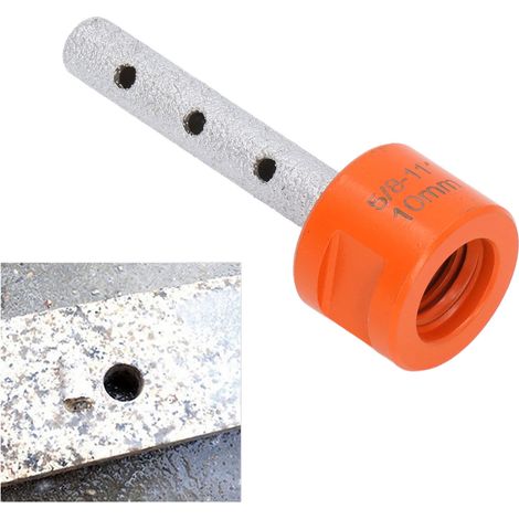 Fraise à braser 5/8-11" pour granit, quartz, marbre, carrelage, ébavurage et agrandissement de trous, fraise de 10 mm (1/5)