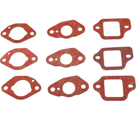 9 - Joint de carburateur - Moteur tondeuse - Compatible Honda GCV160 GSV190 HRS216 - Pièce de rechange OEM - Noir (1/2)