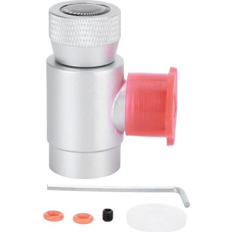Fafeicy Adaptateur de recharge de CO2 CGA320 Adaptateur de Cylindre de Soda CO2 Kit de Connecteur de Remplissage de Réservoir (1/4)