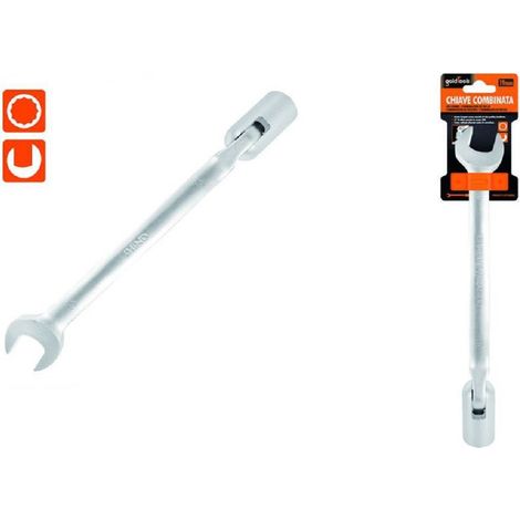 Kaela - Chiave Combinata 19mm Fissa E A Bussola Poligonale Con Snodo Cromo Vanadio 97567 - (1/2)