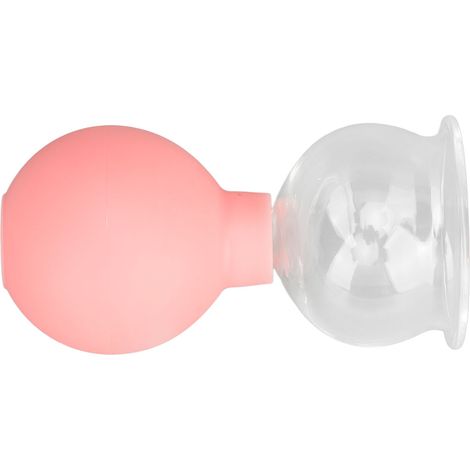 Tasse en verre et silicone avec ventouse pour massage par aspiration du visage, outil de beauté modèle 4 (1/5)