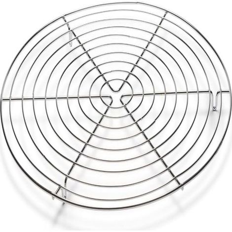 Grille de cuisson vapeur Crrynuo en acier inoxydable - Grille de cuisson et de refroidissement - 26 cm - Acier inoxydable (1/5)