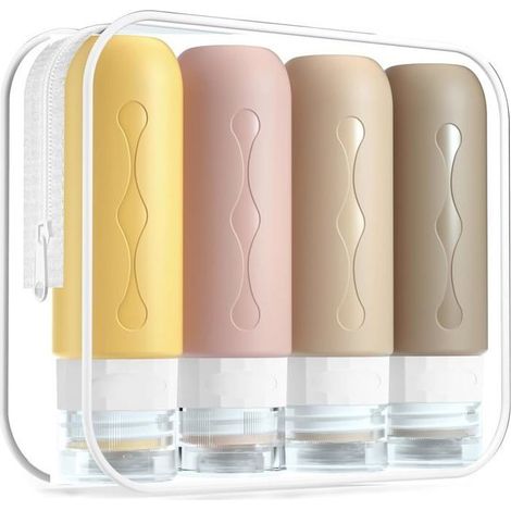 8 dispensadores de líquido en dos partes, con una capacidad de 90 ml cada uno - Material de silicona impermeable - Seguro y no tóxico (1/5)