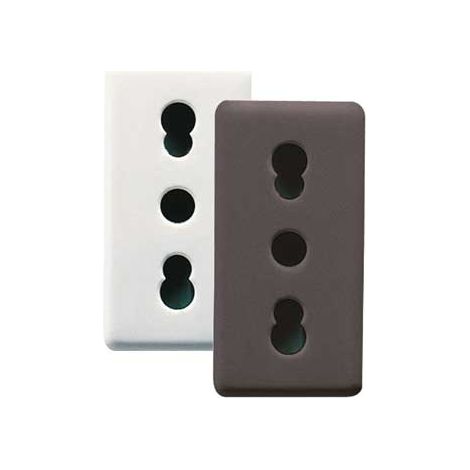 PRESA BIVALENTE 'SYSTEM' 10/16A 250V 2P+T- BIANCO