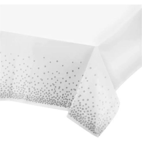 Nappes Jetables - 3 Pack - 137,2x274,3 cm - Pois Blancs - Rectangulaire (1/4)