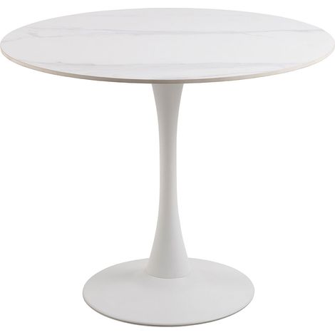 Malta table de salle à manger 90x90cm blanche. (1/5)