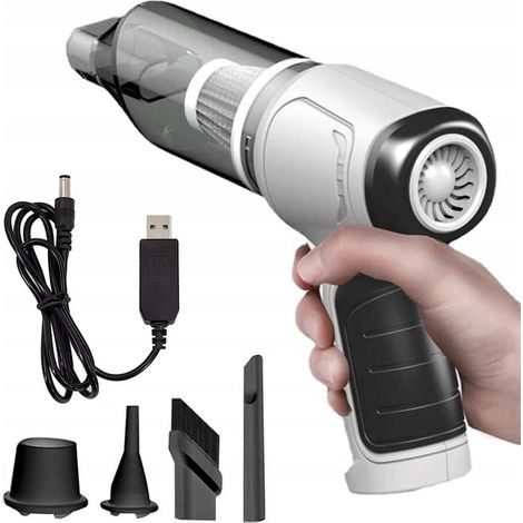 Aspiradora portátil inalámbrica, motor sin escobillas de 4500 PA, aspiradora de 120 W