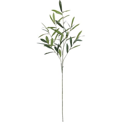 Feuilles D'olivier Artificielles - Bouquet D'arbres Verts Pour Décoration Intérieure Et Extérieure - 3 Paquets (1/5)