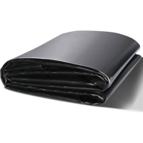Bâche Bassin 3x4m Revêtement pour Étang Épaisseur 0,2mm Pliable en EPDM sous-Couche Facile à Découper pour Étangs à Poissons, Carpes Koi, Jeux d'eau, Cascades, Fontaines, Jardins Aquatiques