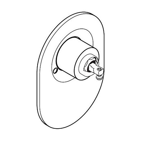 hansgrohe Umrüstset 96384000 auf M3 Brausenmischer, Kugel, Unterputz, chrom (1/3)
