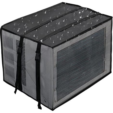Cache CA pour unité extérieure - Couvertures de protection pour climatiseur Grandes housses étanches AC pour l'extérieur (1/5)