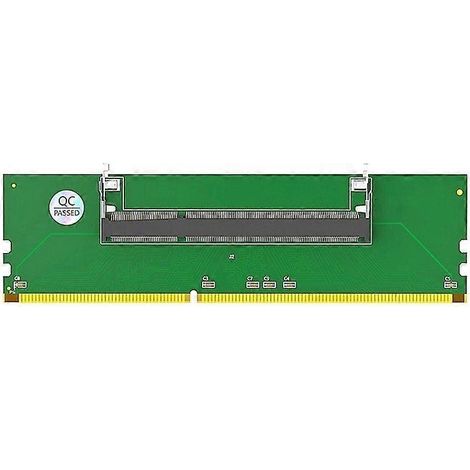 Carte adaptatrice mémoire DDR3 pour ordinateur portable vers ordinateur de bureau, testeur de câble d'extension mémoire DDR3, convertisseur de carte mémoire DDR3 (1/5)