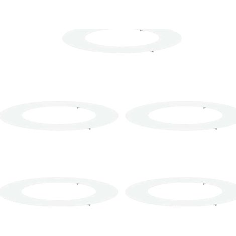 Maison Exclusive - adatto per Anelli d'Albero Piatto 5 pcs Bianco Ø50 / 80 cm