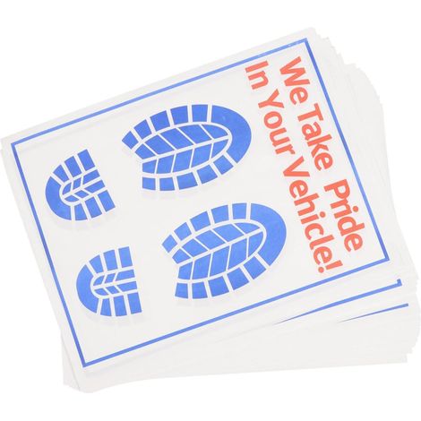 Pieces Disposable Paper Car Mats Lightweight and Portable