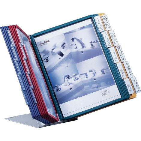 Durable Tischständer Stahlblech lichtgrau, RAL 7035 - 557000 (1/3)