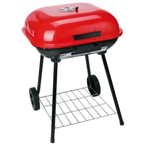 1 Barbecue À Roulettes - GL-624 - Acier Peint - Pour Usage Extérieur - 62 x 40 x 95 cm (1/4)