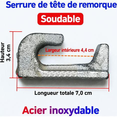 Gâche de verrouillage plate n°6 pour porte de conteneur et camion fourgon 6 pointe plate 20 g – Livraison gratuite