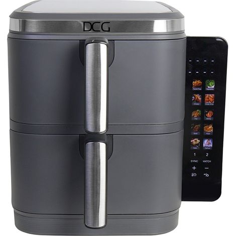 Friggitrice ad aria 11lt digitale 2800w 2 cestelli senza finestre fr4612d dcg