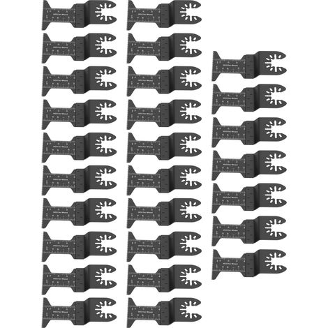 Satz mit 27 44-mm-Oszillationssägeblättern aus hochkohlenstoffhaltigem Stahl, gerade, zum Schneiden und Polieren (1/5)
