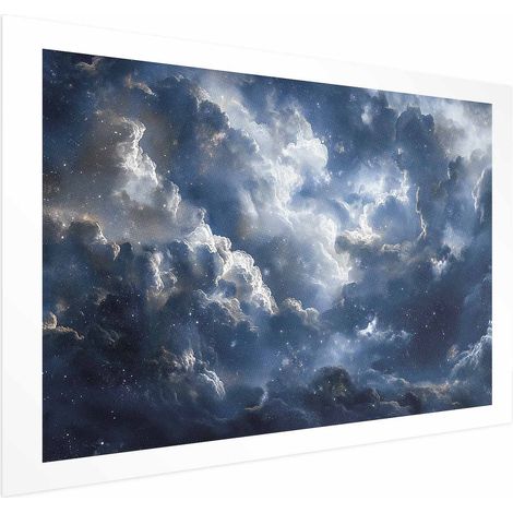 Poster – Astronomische Wunder: Wolken und Sterne in Harmonie (1/4)