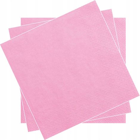 Servilletas de 3 capas, 20 unidades, color rosa (rosa caramelo) (1/2)