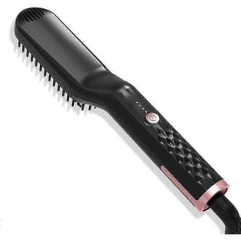 Lisseur de barbe pour hommes 3 en 1 Peigne chauffant lissant barbe et cheveux (1/2)
