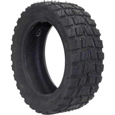 Pneus 10×2,75-6,5 en caoutchouc épais résistant à l'usure, antidérapants et anti-éclatement Pneu tubeless 10×2,75-6,5