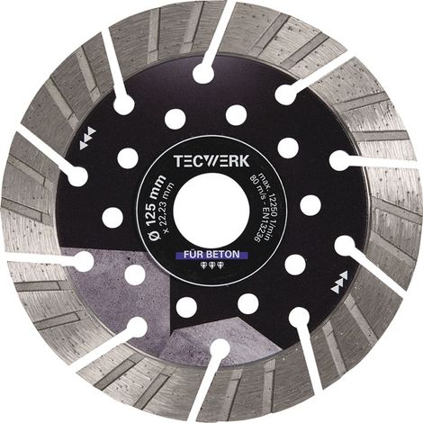 Diamanttrennscheibe BETON PRO D.125mm Bohr.22,23mm Seg.-H.15mm Seg.-S.2,4mm
