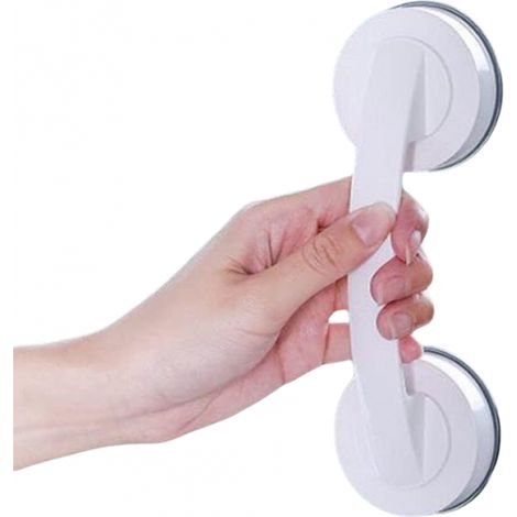 Poignées de porte et fenêtre en verre à ventouse (blanc), sans perçage, pour portes coulissantes, meubles et réfrigérateurs