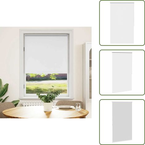 Verdunkelungsrollo 120 x 175 cm weiß - Fensterrollo - Verdunkelungsrollo - Rollo Weiss - Raffstore - Raumteiler (1/5)