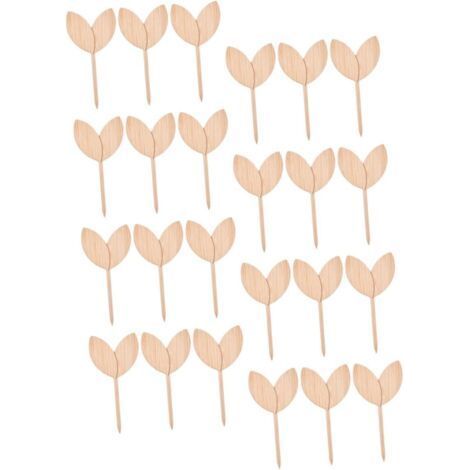 FENOPLASTICA40 Pièces Étiquette De Plante En Bois Jardinières Succulentes Plantes Jardins En Bois Étiquettes De Plantes Marqueurs De Plantes De Jardin Marqueurs De Plantes Pour Le Jardin (1/5)