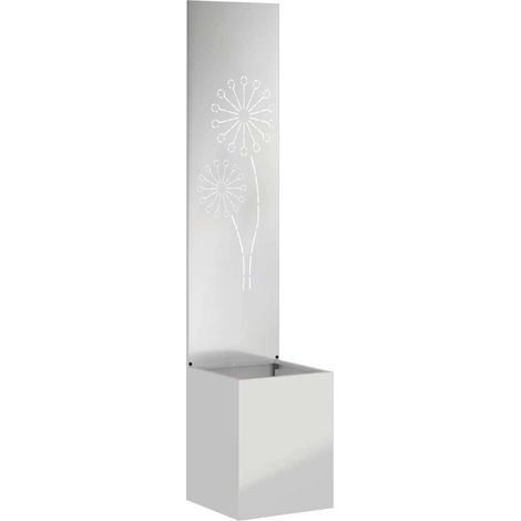 Écran de confidentialité de jardin Fretwork Argenté 32 x 140 cm (1/5)