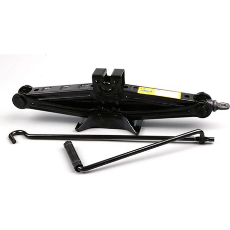 Cric ciseaux à manivelle métallique portable, robuste et économe en énergie, pour ateliers de réparation automobile (1,5 T). (1/5)
