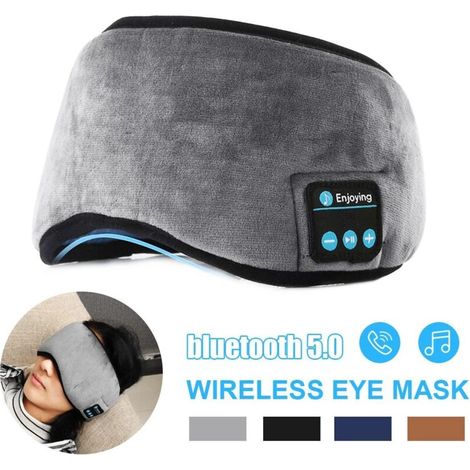 Schlafmaske mit Bluetooth 5.0, 3D-Musikkopfhörer und Bluetooth, kabellos für Seitenschläfer. (1/4)