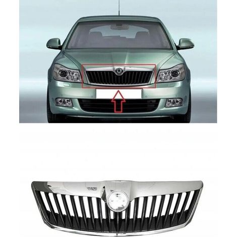 Emblèmes de voiture Skoda (ensemble de 2 pièces) (90 mm x 80 mm), adaptés au capot et au couvercle de coffre, couleur B.